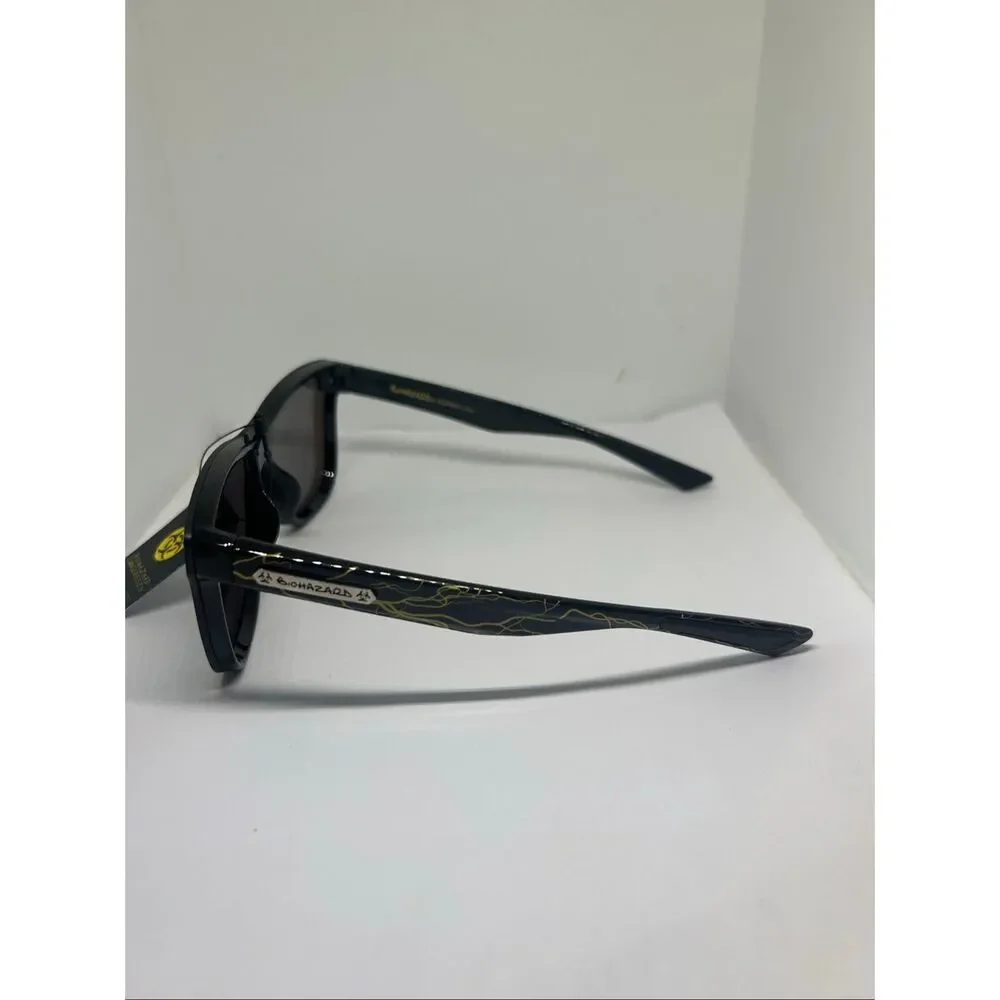Biohazard Shield Sunglasses UV400 Mirrored Lens Wraparound Unisex